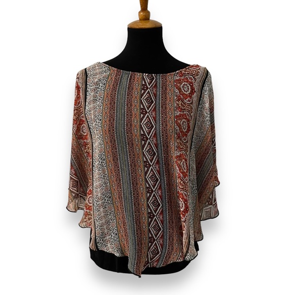 AB Studio sheer blouse - Picture 1 of 6